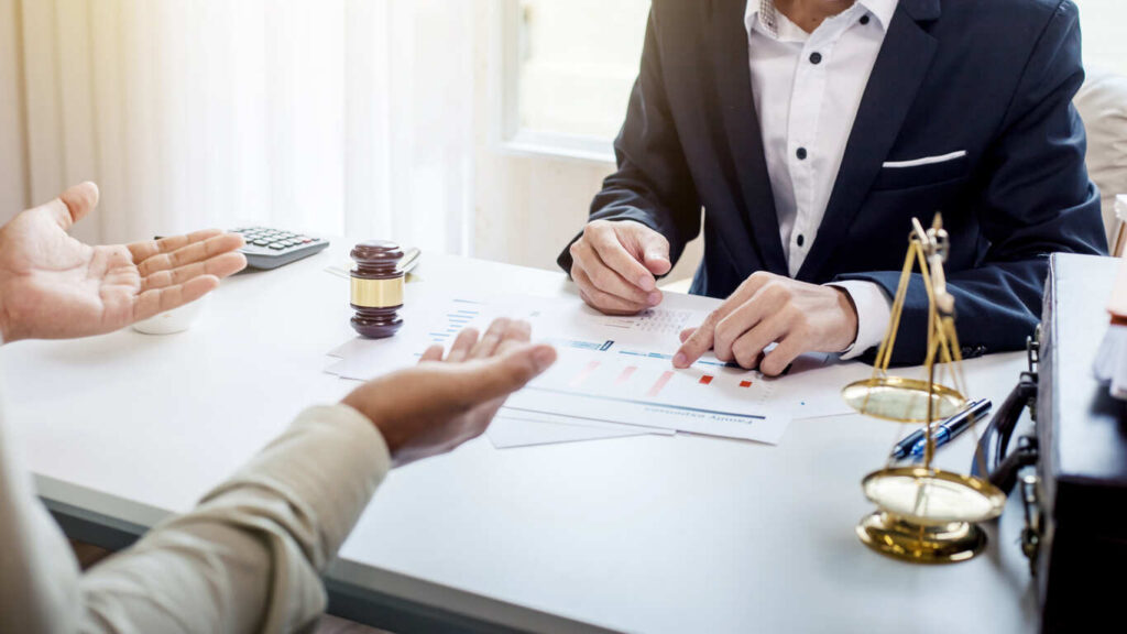 Business lawyer working about legal legislation